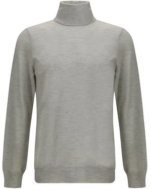 Brunello Cucinelli Jersey con cuello alto - Gris