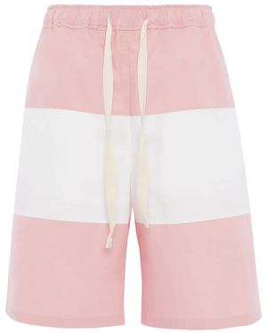 JW Anderson Panelled Rugby Short - Pink