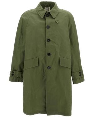 L'IMPERMEABILE New Dean Wax Coat Waterproof Trench in Green for