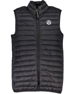 North Sails Quilted Sleeveless Jacket - Black