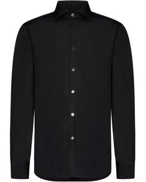 Franzese Collection Cotton Shirt - Black