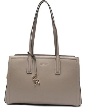 MICHAEL Michael Kors Sac À Main Médium À Plaque Logo - Neutre