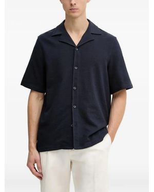 Guess Short-Sleeve Camp-Collar Shirt - Black