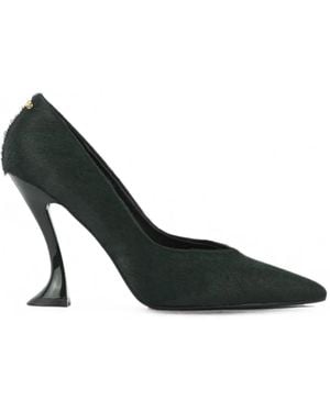 Lola Cruz Eugenia Pumps Aus Kalbshaar - Schwarz