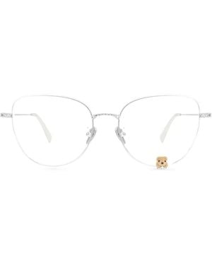 YVMIN Lunettes De Vue À Monture Géométrique Et Ours Floqué - Blanc