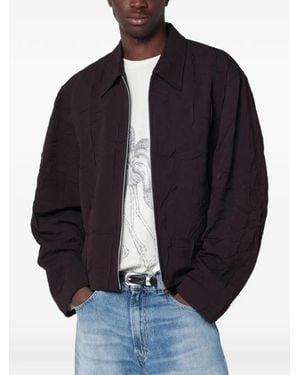 Our Legacy Mini Crinkled Wool Shirt Jacket - Blue