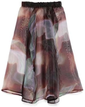 Henrik Vibskov Octo Midi Skirt - Brown