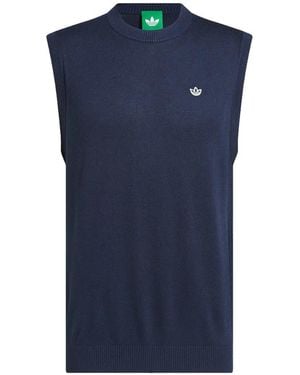 adidas Top Met Geborduurd Logo - Blauw
