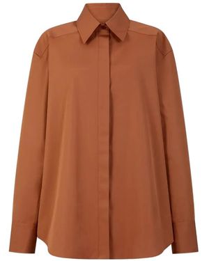 A Line Noa Oversized Shirt - Brown