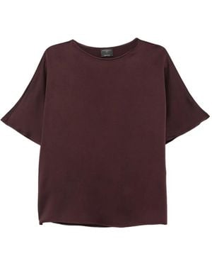 Antonelli Camiseta Angiolieri Con Acabado Satinado De Manga Corta - Morado
