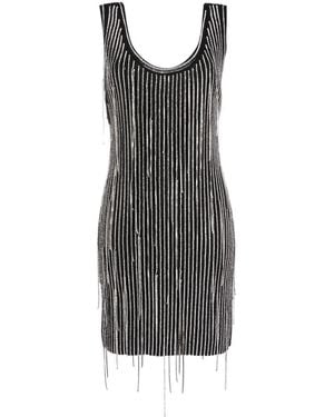 Philosophy Di Lorenzo Serafini Crystal-Embellished Sleeveless Dress - Black