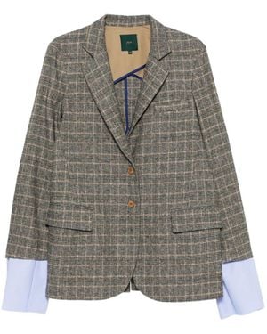 Jejia Blazer A Quadri - Grigio