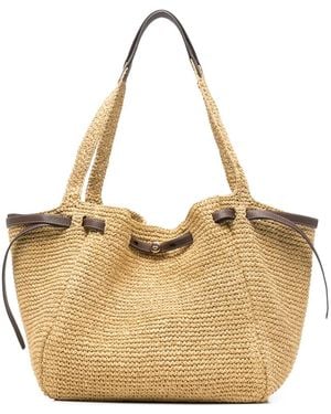 Tory Burch Romy Woven Tote - Natural