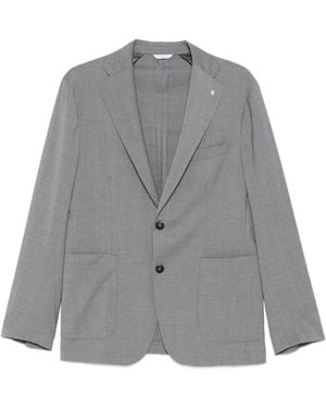 Manuel Ritz Patch-Pocket Blazer - Grey