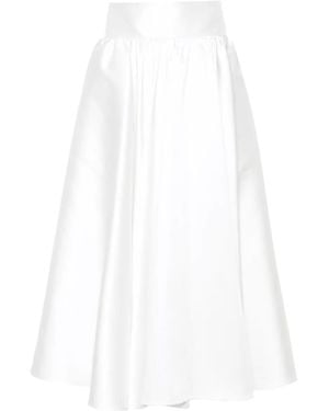 Blanca Vita Pleated Maxi Skirt - White