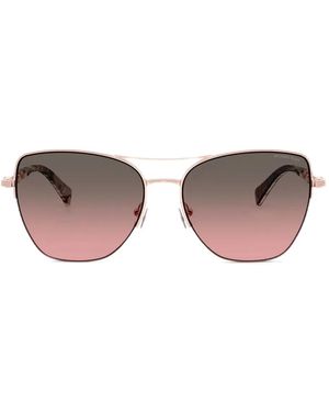 Michael Kors Chain-Link Metal Sunglasses - Pink