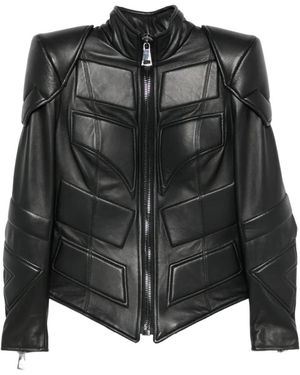 MITILIANE COUTURE Geometric-Panelled Jacket - Black