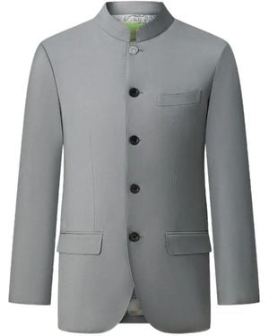 Shanghai Tang Five-Button Tang Jacket - Grey