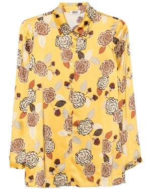 Siyu Floral-Print Shirt - Metallic