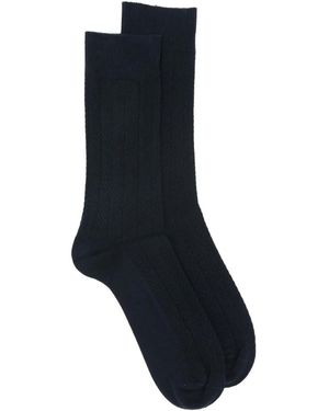 Marc O' Polo Herringbone Socks - Blue