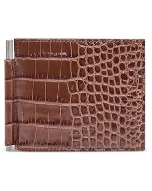 Tom Ford Line Clip Wallet - Brown