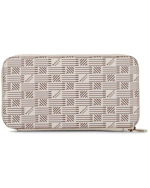 Moreau Portemonnaie Mit Monogramm-Print - Grau