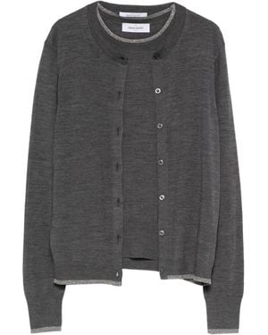 Gran Sasso Cardigan Con Bottoni (2 Pezzi) - Grigio