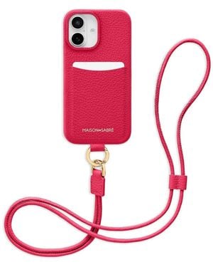 Maison De Sabre Sling Phone Case (Iphone 16) - Red
