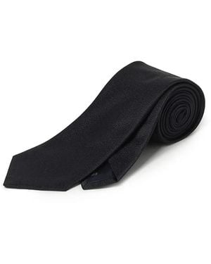 Emporio Armani Corbata texturizada - Negro