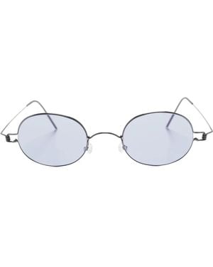Lindberg 8217 Sonnenbrille aus Titan mit ovalem Gestell - Mettallic