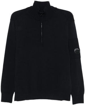 C.P. Company Pull À Col Zippé - Noir