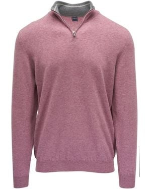 Fedeli Half-Zip Jumper - Pink