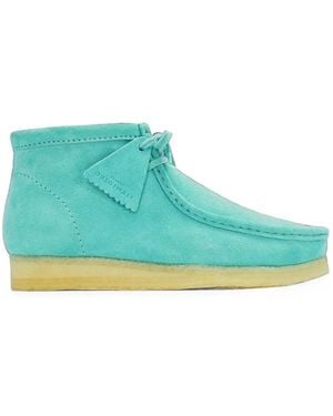 Clarks Wallabee Suede Boots - Blue
