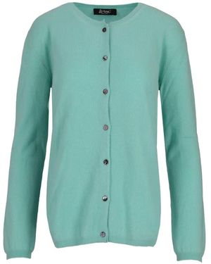 LA ROSE Button-Fastening Cardigan - Green