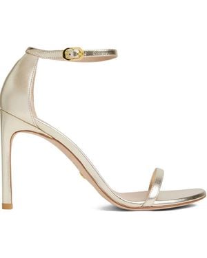 Stuart Weitzman 105Mm Nudistsong Strap Sandals - Metallic