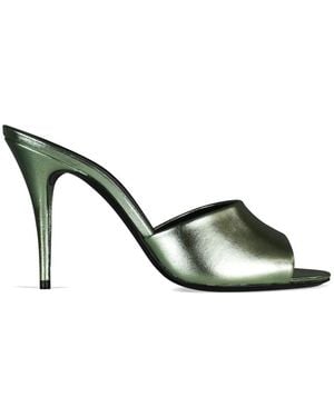 Saint Laurent La 16 Metallic Effect Sandals