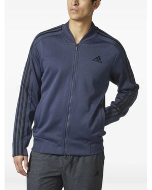 adidas Three-Stripe Bomber Jacket - Blue