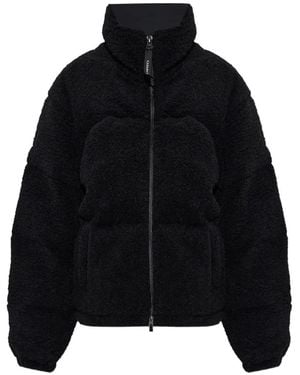 Canada Goose Fallon Fleece-Textured Puffer Jacket - Black