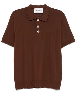Amaranto Cotton Polo Shirt - Brown