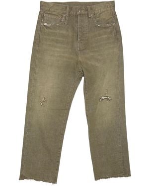 R13 Vaqueros Con Efecto Envejecido - Verde
