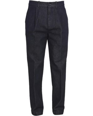 Department 5 Pleated Trousers - Blue