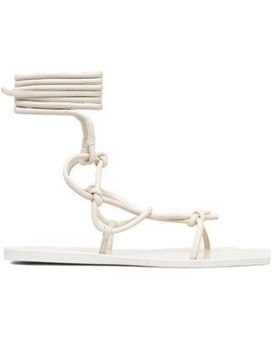 Rick Owens Sandali Penta Con Nodo - Bianco