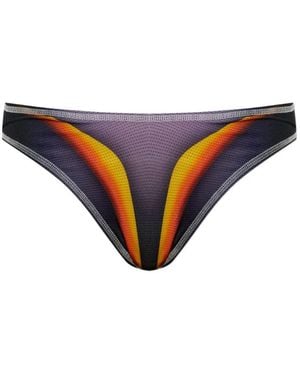 DSquared² Graphic-Print Thongs - Blue