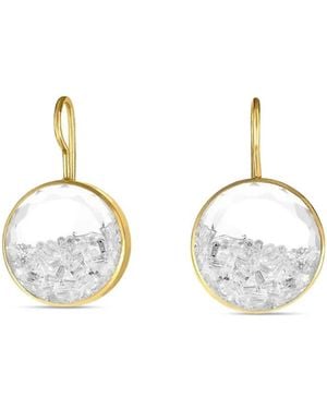 Moritz Glik V18K Kaleidoscope Shaker Diamond Earrings - Metallic