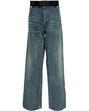 Undercover Patchwork Design Jeans - Blue