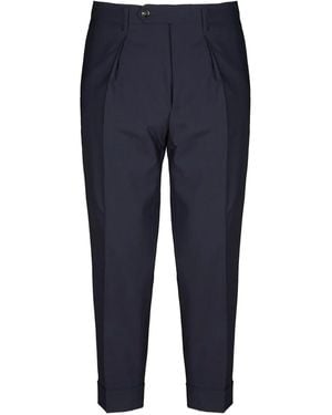 Berwich Pleat-detailed trousers - Azul
