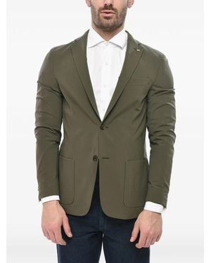 Corneliani Single-Breasted Stretch Blazer - Green