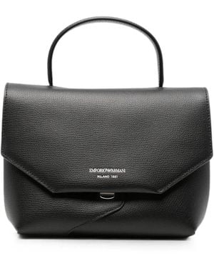 Emporio Armani Small Leather Handbag - Black