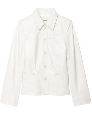 Zadig & Voltaire Liamys Leather Jacket - White