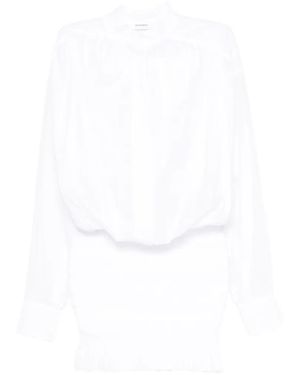 ANDAMANE Rania Shirred Dress - White